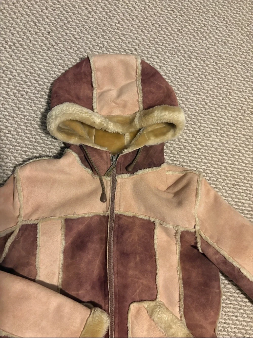 Two-tone Fur Jacket - Picture 2 of 5